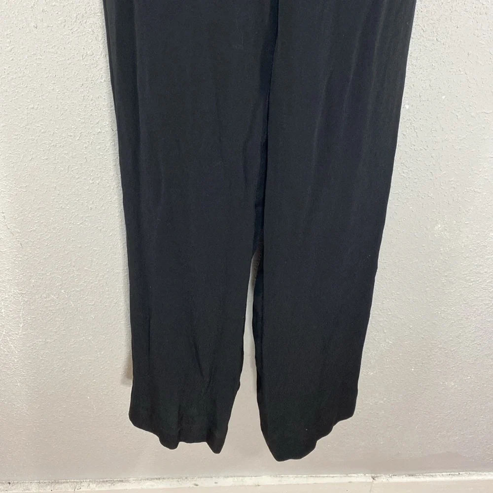 NWT Anthropologie The Essential Black V-neck Jumpsuit 4 AH4